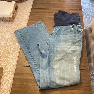 Old Navy stretch maternity jeans, full length , boot cut